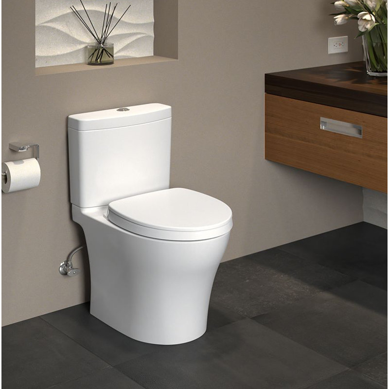 Toto Aquia IV Dual Flush Elongated TwoPiece Toilet (Seat Included